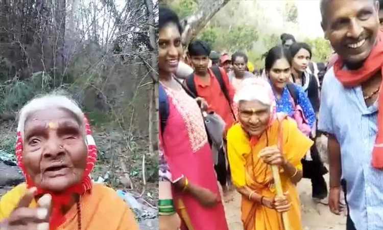 ಮೋದಿ ಮತ್ತೂಮ್ಮೆ ಪ್ರಧಾನಿಯಾಗಲಿ ಎಂದು ಮಾದಪ್ಪನ ಬೆಟ್ಟ ಹತ್ತಿದ್ದ ಶತಾಯುಷಿ ಅಜ್ಜಿ!