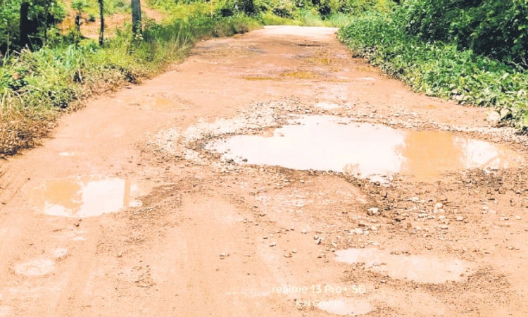 Bajila-ಬೈಪಾಡಿ-ಪುತ್ತಿಲ ಮಾರ್ಗ; ಹದಗೆಟ್ಟ ಕೂಡು ರಸ್ತೆ, ಗುಂಡಿ