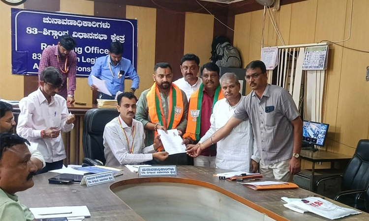 BJP; ಶಿಗ್ಗಾವಿಯಲ್ಲಿ ನಾಮಪತ್ರ ಸಲ್ಲಿಸಿದ ಭರತ್ ಬೊಮ್ಮಾಯಿ