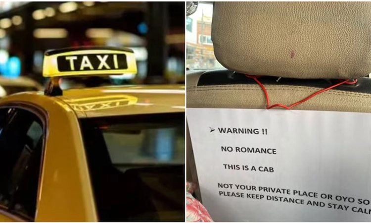 Viral: ಕ್ಯಾಬ್‌ನಲ್ಲಿ ರೊಮ್ಯಾನ್ಸ್‌ ಸಲ್ಲದು: ಹೈದರಾಬಾದ್‌ ಚಾಲಕನ ನೋಟಿಸ್‌!