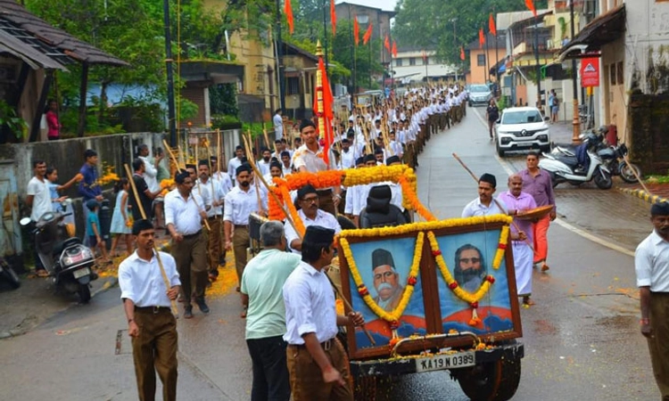Mangaluru: RSS ವಿಜಯ ದಶಮಿ ಪಥಸಂಚಲನ