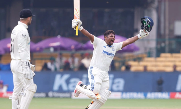 INDvsNZ: ಸಂಕಷ್ಟದಲ್ಲಿದ್ದ ಟೀಂ ಇಂಡಿಯಾಗೆ ನೆರವಾದ ಸರ್ಫರಾಜ್‌ ಆಕರ್ಷಕ ಶತಕ