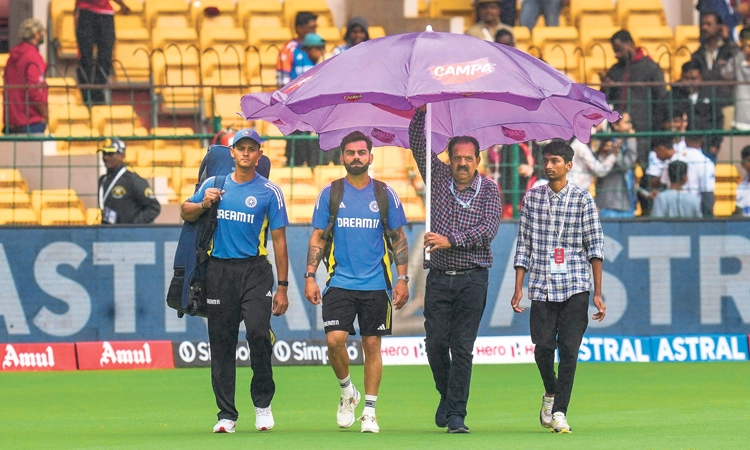Bengaluru Test: ಮೊದಲ ದಿನದಾಟ ಮಳೆಗೆ ಅರ್ಪಣೆ