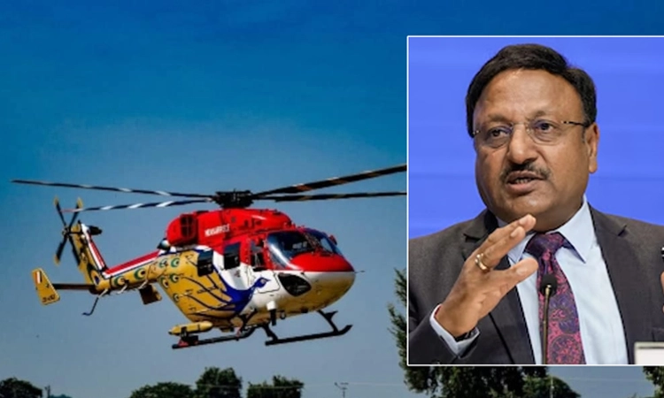 Helicopter: ಮುಖ್ಯ ಚುನಾವಣಾ ಆಯುಕ್ತರು ಪ್ರಯಾಣಿಸುತ್ತಿದ್ದ ಹೆಲಿಕಾಪ್ಟರ್ ತುರ್ತು ಭೂಸ್ಪರ್ಶ