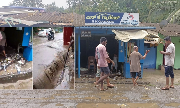 Heavy Rain: ದಾಂಡೇಲಿಯಲ್ಲಿ ವ್ಯಾಪಕ ಮಳೆ… ಅಂಗಡಿ, ಮನೆಗಳಿಗೆ ನುಗ್ಗಿದ ಕೊಳಚೆ ನೀರು