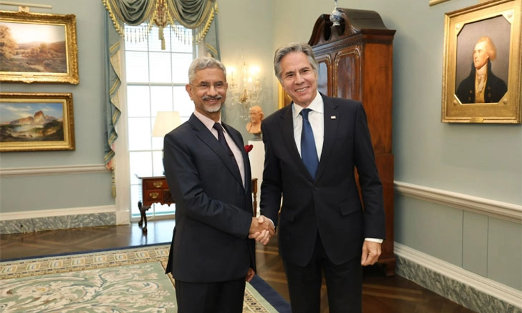 India-US;ಆ್ಯಂಟೋನಿ ಬ್ಲಿಂಕೆನ್ ಜತೆ ಜೈಶಂಕರ್ ಮಹತ್ವದ ಮಾತುಕತೆ