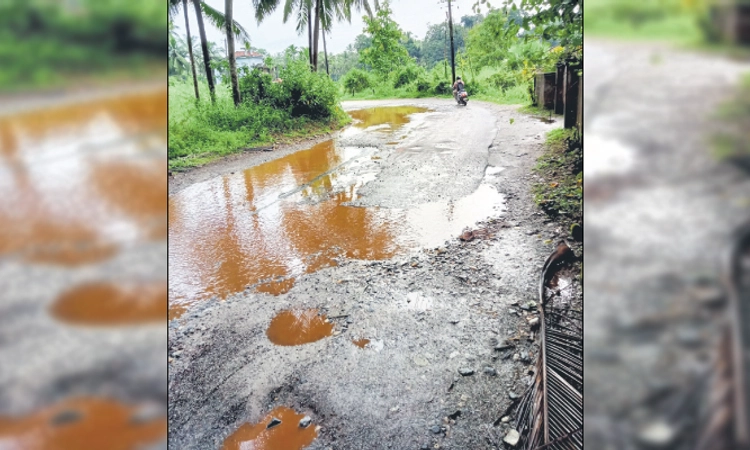 Malpe: ಸಂಪೂರ್ಣ ಕಿತ್ತು ಹೋದ ಕೊಡವೂರು-ಮೂಡುಬೆಟ್ಟು ಸೇತುವೆ ಬಳಿಯ ಸಂಪರ್ಕ ರಸ್ತೆ