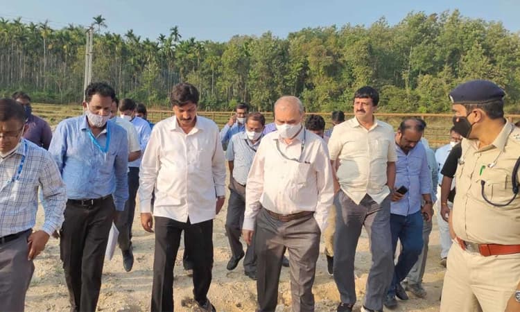 ಎತ್ತಿನಹೊಳೆ ಕಾಮಗಾರಿ ಸ್ಥಳಕ್ಕೆ ಸಚಿವದ್ವಯರ ಭೇಟಿ