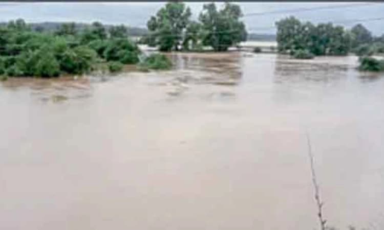 ಮೈದುಂಬಿದ ವರದಾ-ದಂಡಾವತಿ ನದಿ