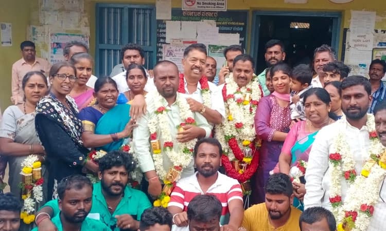 ಚೇಳೂರು ಗ್ರಾಂ.ಪಂ ನೂತನ ಅಧ್ಯಕ್ಷರಾಗಿ ಸತೀಶ್‌ ಆಯ್ಕೆ