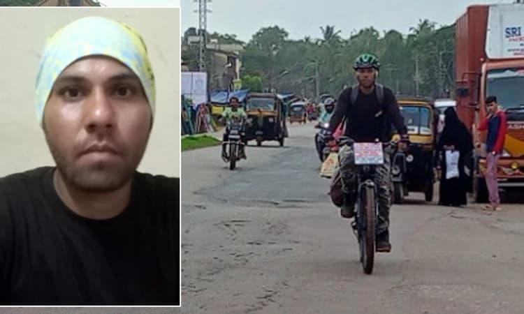 ಭಟ್ಕಳ : ಮಾರಕ ಪ್ಲಾಸ್ಟಿಕ್ ಕುರಿತು ಜಾಗೃತಿಗಾಗಿ ಸೈಕಲ್ ಮೂಲಕ ಯುವಕನ ದೇಶ ಪರ್ಯಟನೆ