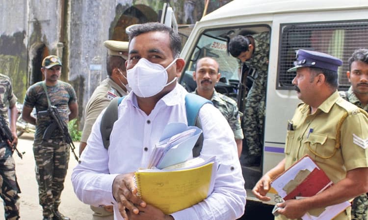 ಮಡಿಕೇರಿ: ನಕ್ಸಲ್‌ ರೂಪೇಶ್‌ ವಿಚಾರಣೆ