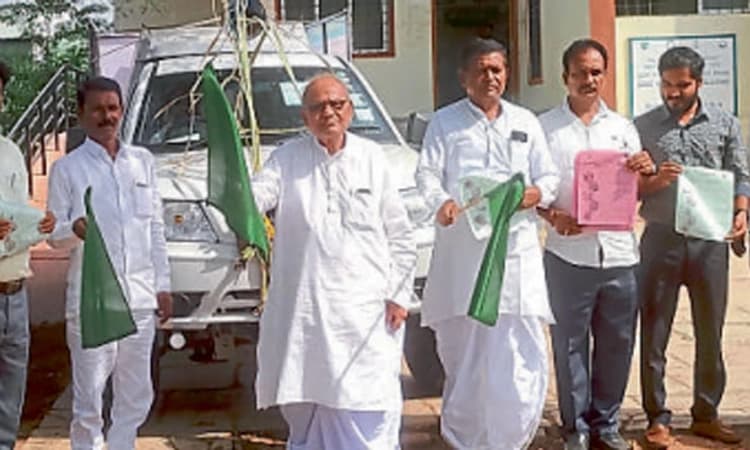 ಕೃಷಿ ಸಮಗ್ರ ಮಾಹಿತಿ ಒದಗಿಸುವ ವಾಹನಕ್ಕೆ ಚಾಲನೆ