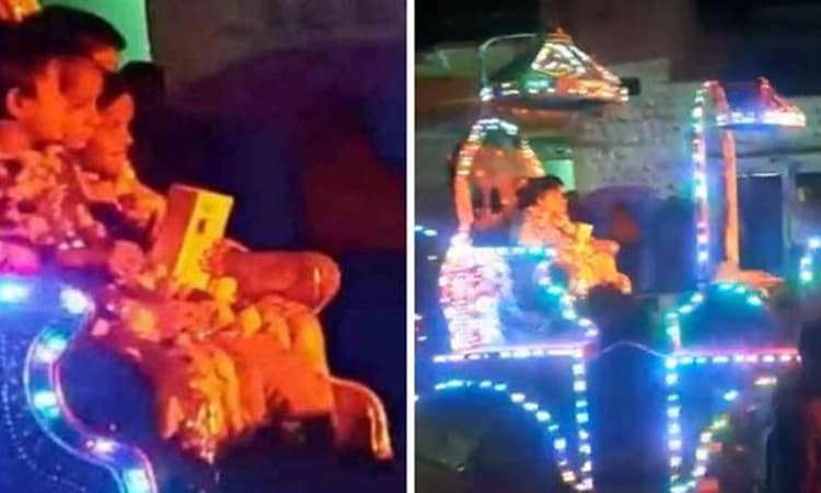 ಸ್ಮಾರ್ಟ್‌ಫೋನ್‌ ಖರೀದಿಸಿದ್ದಕ್ಕೆ ಅದ್ಧೂರಿ ಮೆರವಣಿಗೆ, ಭೂರಿ ಭೋಜನ : ವಿಡಿಯೋ ವೈರಲ್‌