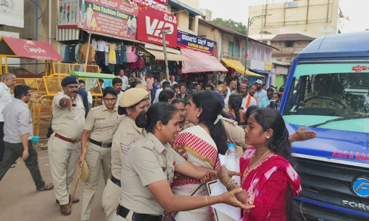 Anjali Ambigera Case; ಹುಬ್ಬಳ್ಳಿಯಲ್ಲಿ ಬಿಜೆಪಿ ಕಾರ್ಯಕರ್ತರಿಂದ ಪ್ರತಿಭಟನೆ