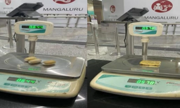 Mangaluru Airport; 40.40 ಲಕ್ಷ ರೂ. ಮೌಲ್ಯದ ಚಿನ್ನ ವಶ