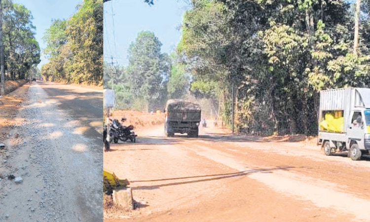 Kundapura: ರಸ್ತೆ, ಪೈಪ್‌ಲೈನ್‌ ಕಾಮಗಾರಿಯಿಂದ ಧೂಳು; ಹೈರಾಣಾದ ಜನ