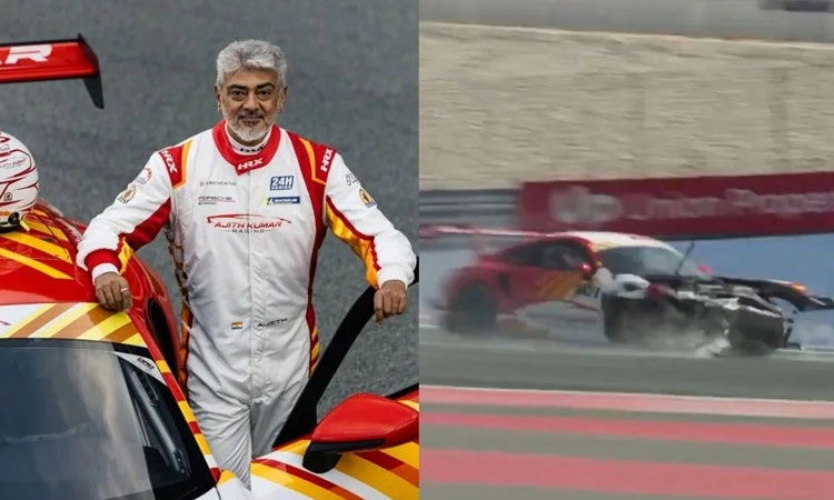 Car Crash: ಕಾರು ರೇಸ್‌ ತರಬೇತಿ ವೇಳೆ ನಟ ಅಜಿತ್‌ ಕುಮಾರ್‌ ಕಾರು ಅಪಘಾತ!