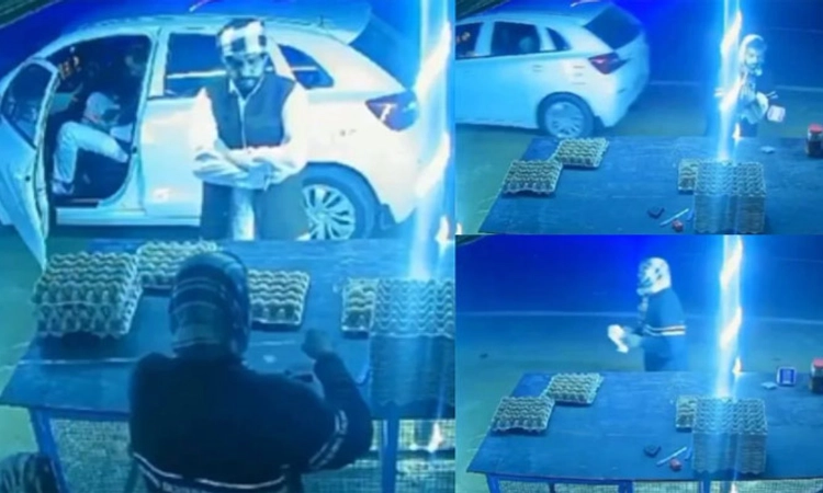 Video: ಬೀದಿ ವ್ಯಾಪಾರಿ ಬಳಿ 6 ಟ್ರೇ ಮೊಟ್ಟೆ ಖರೀದಿಸಿ ಹಣ ಪಾವತಿಸದೇ ಪರಾರಿ…ಮುಂದೇನಾಯ್ತು!