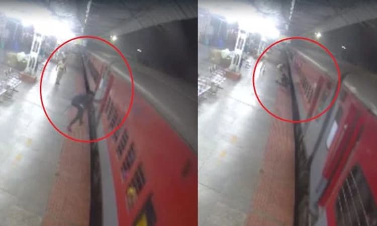 Managaluru; ರೈಲು ನಿಲ್ದಾಣದಲ್ಲಿ ಪ್ರಯಾಣಿಕನ ಪ್ರಾಣ ಉಳಿಸಿದ ಆರ್‌ಪಿಎಫ್ ಕಾನ್ಸ್‌ಟೇಬಲ್