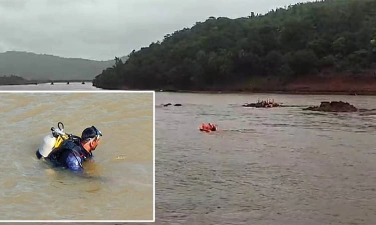 Ankola; ಗಂಗಾವಳಿಯಲ್ಲಿ ಶವಗಳಿಗಾಗಿ ಶೋಧ: ಮರಗಳ ತೆರವು