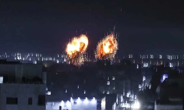 ಮತ್ತೆ ಗಾಜಾ ಪಟ್ಟಿಯ ಮೇಲೆ ವೈಮಾನಿಕ ದಾಳಿ ನಡೆಸಿದ ಇಸ್ರೇಲ್