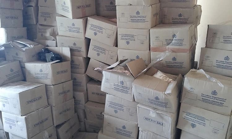 ಇಲಿ, ಹೆಗ್ಗಣಗಳ ಪಾಲಾದ ಕಾರ್ಮಿಕರ ಆಹಾರ ಕಿಟ್‌