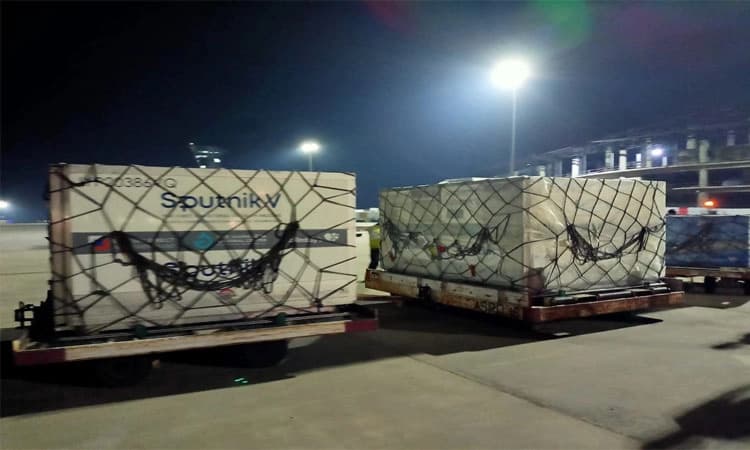 ಕೋವಿಡ್ 19 :  ಹೈದರಾಬಾದ್ ಗೆ ರಷ್ಯಾದಿಂದ ಬಂದಿಳಿಯಿತು 56.6 ಟನ್ ಸ್ಪುಟ್ನಿಕ್ ವಿ ಲಸಿಕೆ..!