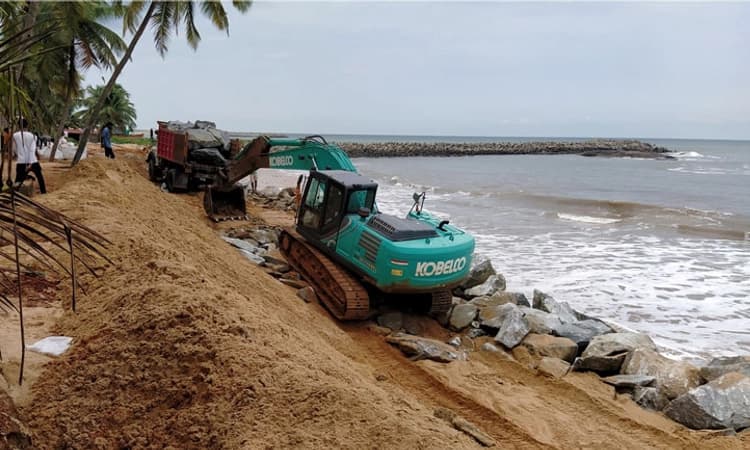 ಮರವಂತೆಯ ಕರಾವಳಿ ಮಾರ್ಗ ತಾತ್ಕಾಲಿಕ ದುರಸ್ತಿ