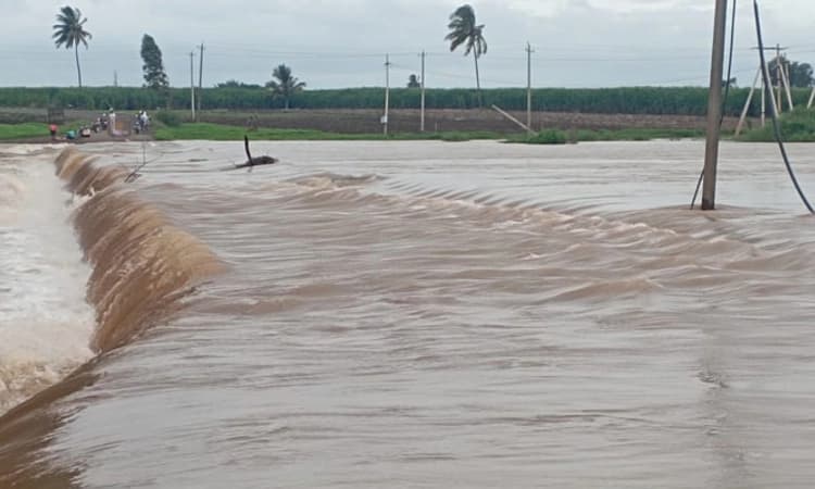 Belagavi; ಮಹಾರಾಷ್ಟ್ರ ಭಾಗದಲ್ಲಿ ಭಾರೀ ಮಳೆ; ಸೇತುವೆಗಳ ಮೇಲೆ ಹರಿಯುತ್ತಿದೆ ನೀರು