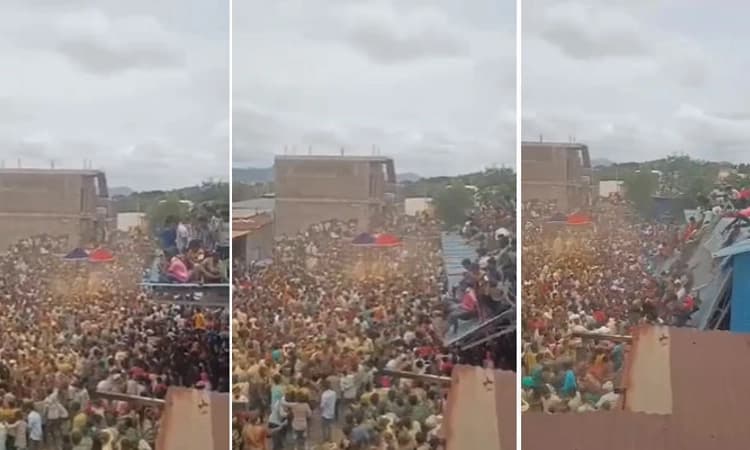 Bellary; ಮೊಹರಂ ಆಚರಣೆ ವೇಳೆ ಅವಘಡ; ಜನರ ಭಾರದಿಂದ ಕುಸಿದ ರೂಫ್ ಶೀಟ್