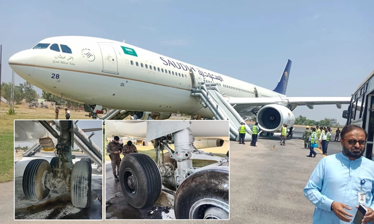 Saudi Airlines: ಲ್ಯಾಂಡಿಂಗ್ ವೇಳೆ ಸೌದಿ ಏರ್‌ಲೈನ್ಸ್ ವಿಮಾನದಲ್ಲಿ ಕಾಣಿಸಿಕೊಂಡ ಬೆಂಕಿ…