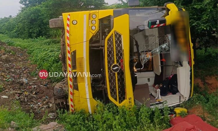 Kushtagi: ಬಸ್‌ ಪಲ್ಟಿ; ಹಲವು ಪ್ರಯಾಣಿಕರಿಗೆ ಗಾಯ