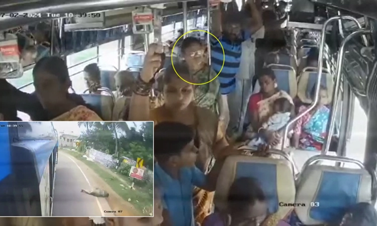 Video: ಪ್ರಯಾಣಿಕರೇ ಗಮನಿಸಿ… ಬಸ್ಸಿನ ಬಾಗಿಲ ಬಳಿ ನಿಲ್ಲುವಾಗ ಇರಲಿ ಎಚ್ಚರ, ತಪ್ಪಿದರೆ…