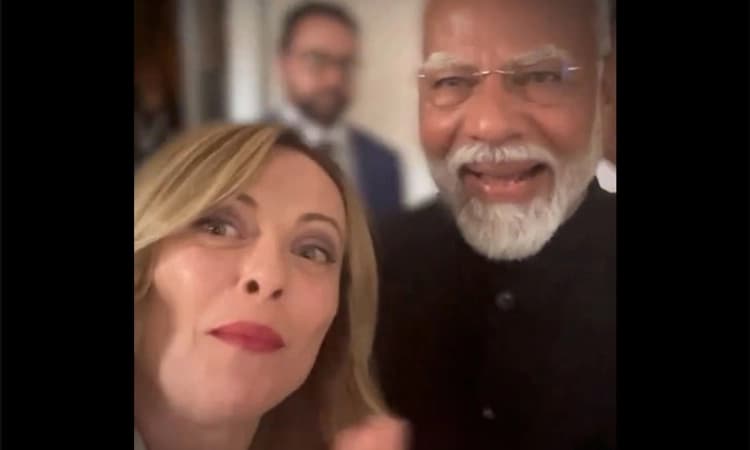 PM ಮೋದಿ ಜತೆಗಿನ ಮೆಲೋನಿ ಸೆಲ್ಫಿ ವೀಡಿಯೋ ಭಾರೀ ವೈರಲ್‌