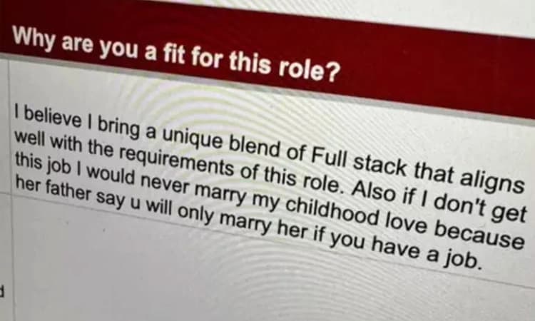 Love ಮಾಡಿದ ಹುಡುಗಿ ಲಗ್ನ ಆಗಲು ಕೆಲಸ ಬೇಕು: ಅರ್ಜಿ ಫೋಟೋ ವೈರಲ್‌