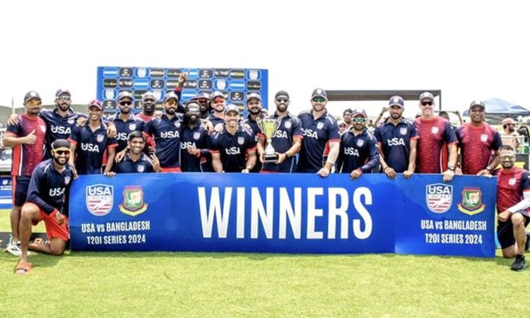 T20; ಬಾಂಗ್ಲಾದೇಶಕ್ಕೆ 10 ವಿಕೆಟ್‌ ಜಯ : ಸರಣಿ ಗೆದ್ದ ಅಮೆರಿಕ 