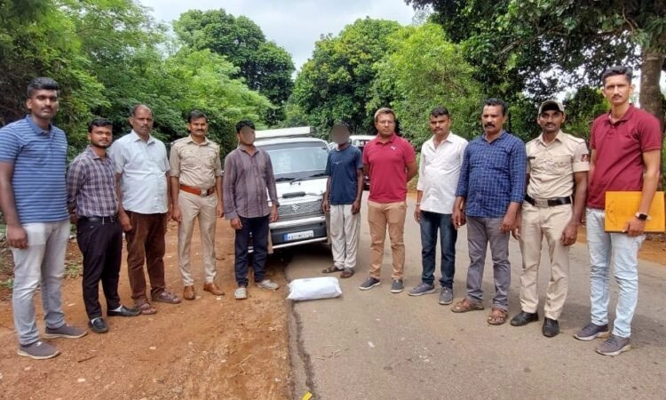 ಗಾಂಜಾ ಸಾಗಾಟ; ತೀರ್ಥಹಳ್ಳಿಯಲ್ಲಿ ಇಬ್ಬರ ಬಂಧನ; 2 ಕೆಜಿ ಗಾಂಜಾ ವಶ