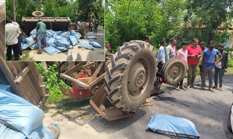 Tragedy: ಚಾಲಕನ ನಿಯಂತ್ರಣ ತಪ್ಪಿ ಟ್ರ್ಯಾಕ್ಟರ್ ಪಲ್ಟಿ; ಓರ್ವ ಮೃತ್ಯು, ಚಾಲಕ ಪಾರು
