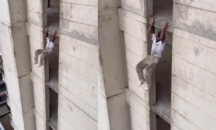 Video: ಅಬ್ಬಾ! ಕೇವಲ 27 ಸೆಕುಂಡುಗಳಲ್ಲಿ 8 ಅಂತಸ್ತಿನ ಕಟ್ಟಡದಿಂದ ಕೆಳಕ್ಕೆ ಇಳಿದ ವ್ಯಕ್ತಿ!