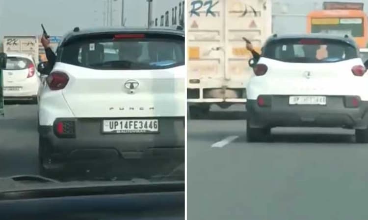 Viral: ವೇಗವಾಗಿ ಚಲಿಸುತ್ತಿದ್ದ ಕಾರಿನ ಕಿಟಕಿ ಮೂಲಕ ಪಿಸ್ತೂಲ್‌ ಪ್ರದರ್ಶನ: ಆರೋಪಿಗಳ ಬಂಧನ
