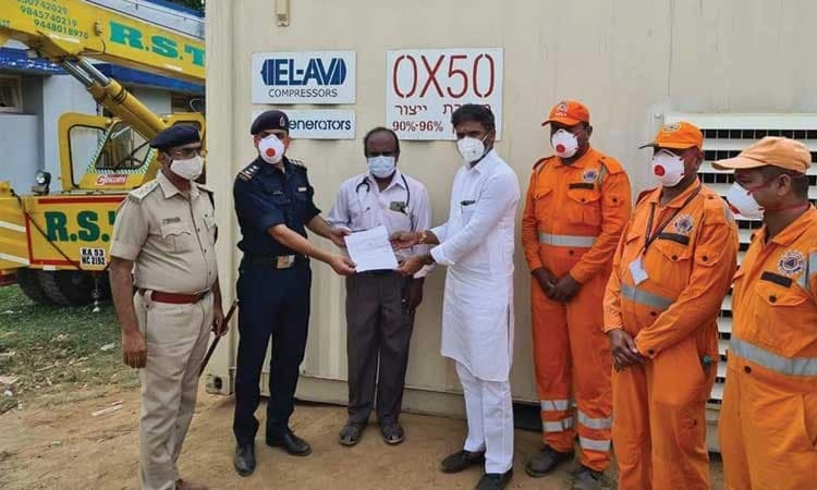 ಇಸ್ರೇಲ್‌ನಿಂದ ಕೆಜಿಎಫ್‌ ಗೆ  ಬಂತು ಆಕ್ಸಿಜನ್‌ ಘಟಕ