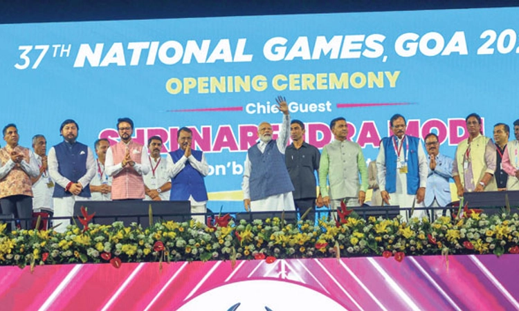37th National Games ಉದ್ಘಾಟನೆ; ಒಲಿಂಪಿಕ್ಸ್‌  ಆತಿಥ್ಯಕ್ಕೆ ಸಜ್ಜು: ಮೋದಿ