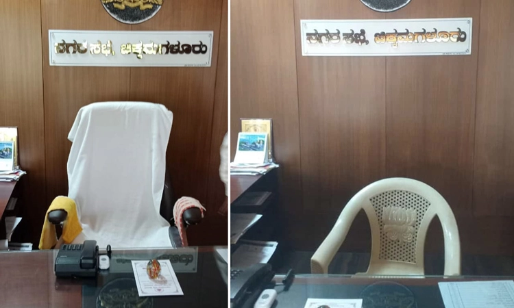ನಗರಸಭೆಯಲ್ಲಿ ಗದ್ದುಗೆಗಾಗಿ ಗುದ್ದಾಟ… ಬಿಜೆಪಿ ಅಧ್ಯಕ್ಷನ ವಿರುದ್ಧ ಬಿಜೆಪಿ ಸದಸ್ಯರೇ ಗರಂ