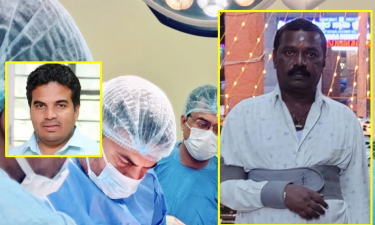Dr Ranganath; ಲಾರಿ ಚಾಲಕನ ಕೈ ಮೂಳೆ ಶಸ್ತ್ರಚಿಕಿತ್ಸೆ ಮಾಡಿ ಮಾನವೀಯತೆ ಮೆರೆದ ಶಾಸಕ