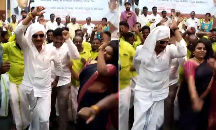 Dance: ಪೌರಕಾರ್ಮಿಕರ ಜೊತೆ ಸಿನಿಮಾ ಹಾಡಿಗೆ ಸಕತ್ ಸ್ಟೆಪ್ ಹಾಕಿದ ಮಾಗಡಿ ಶಾಸಕ