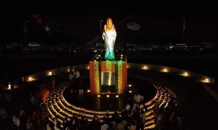 Gwalior ; ವಿಜಯರಾಜೇ ಸಿಂಧಿಯಾ ಪ್ರತಿಮೆ ಅನಾವರಣದಲ್ಲಿ ಕರಾವಳಿಯ ಪುರೋಹಿತ ವರ್ಗ