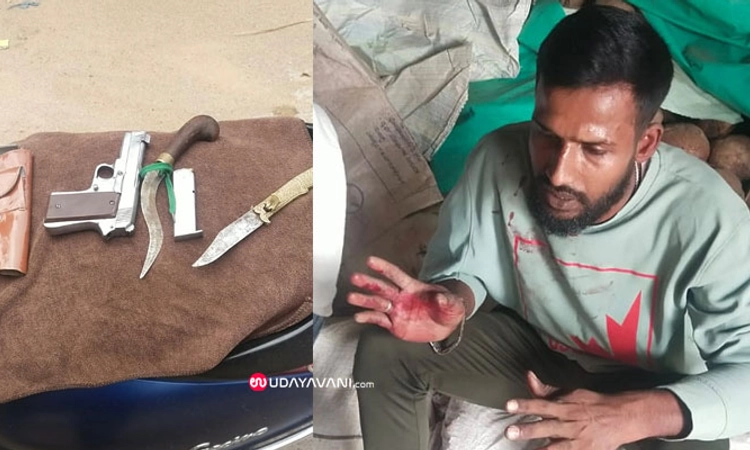 Kaduru; ಗಾಂಜಾ ಮತ್ತಿನಲ್ಲಿ ಗನ್, ಡ್ರ್ಯಾಗರ್ ಹಿಡಿದು ತಿರುಗುತ್ತಿದ್ದವ ಪೊಲೀಸ್ ಬಲೆಗೆ