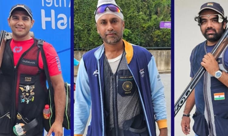Asian Games: ಶೂಟಿಂಗ್ ಟ್ರ್ಯಾಪ್ ಪುರುಷರ ತಂಡ ಸ್ಪರ್ಧೆಯಲ್ಲಿ ಭಾರತಕ್ಕೆ ಚಿನ್ನ