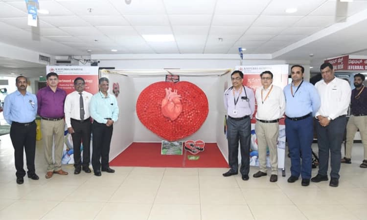 KMC Manipal ; ವಿಶ್ವ ಹೃದಯ ದಿನ: ಹೃದಯ ಆರೋಗ್ಯ ಜಾಗೃತಿ ಕಲಾ ಶಿಲ್ಪ ಅನಾವರಣ